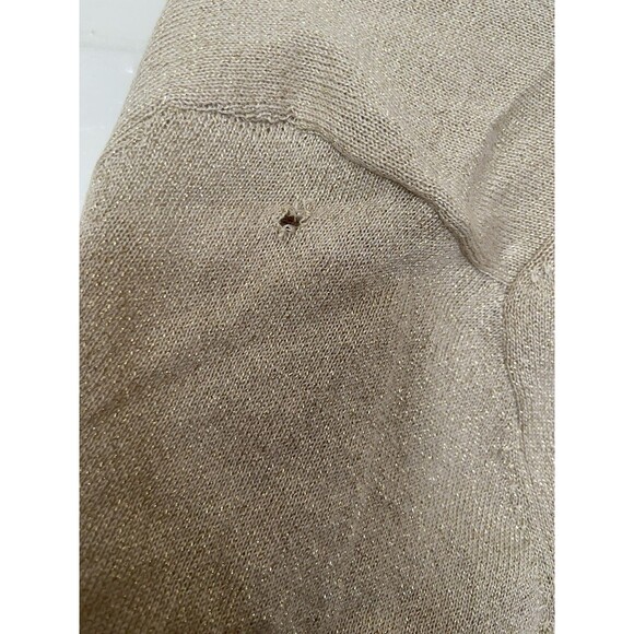 Calvin Klein Metallic Gold Open-Front Shrug Cardigan – XL NWT - Picture 7 of 8